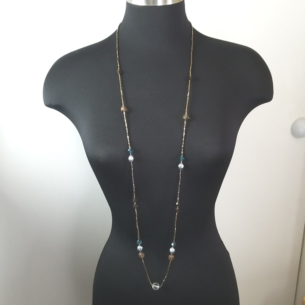 Rachel Gold Beaded Necklace